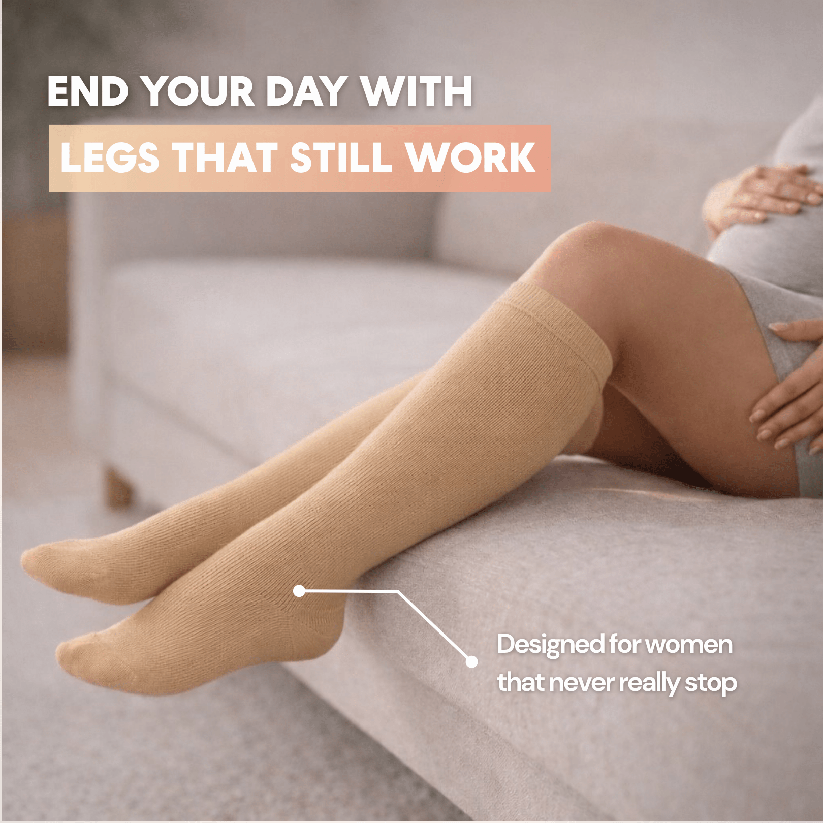 Swelly™ Sand All - Day Compression Socks - Swelly