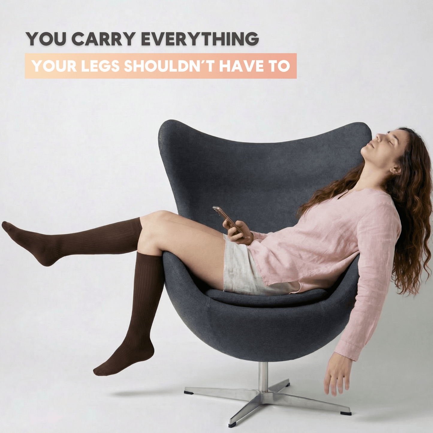 Swelly™ Mocha All - Day Compression Socks - Swelly