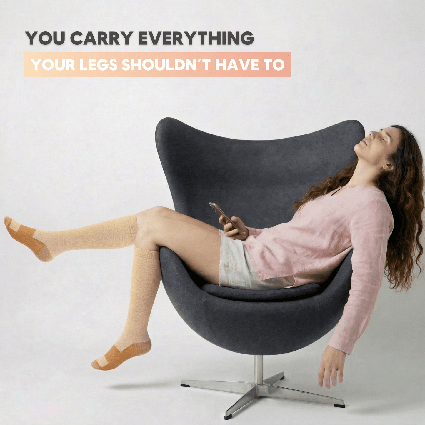 Swelly™ Nude All - Day Compression Socks - Swelly