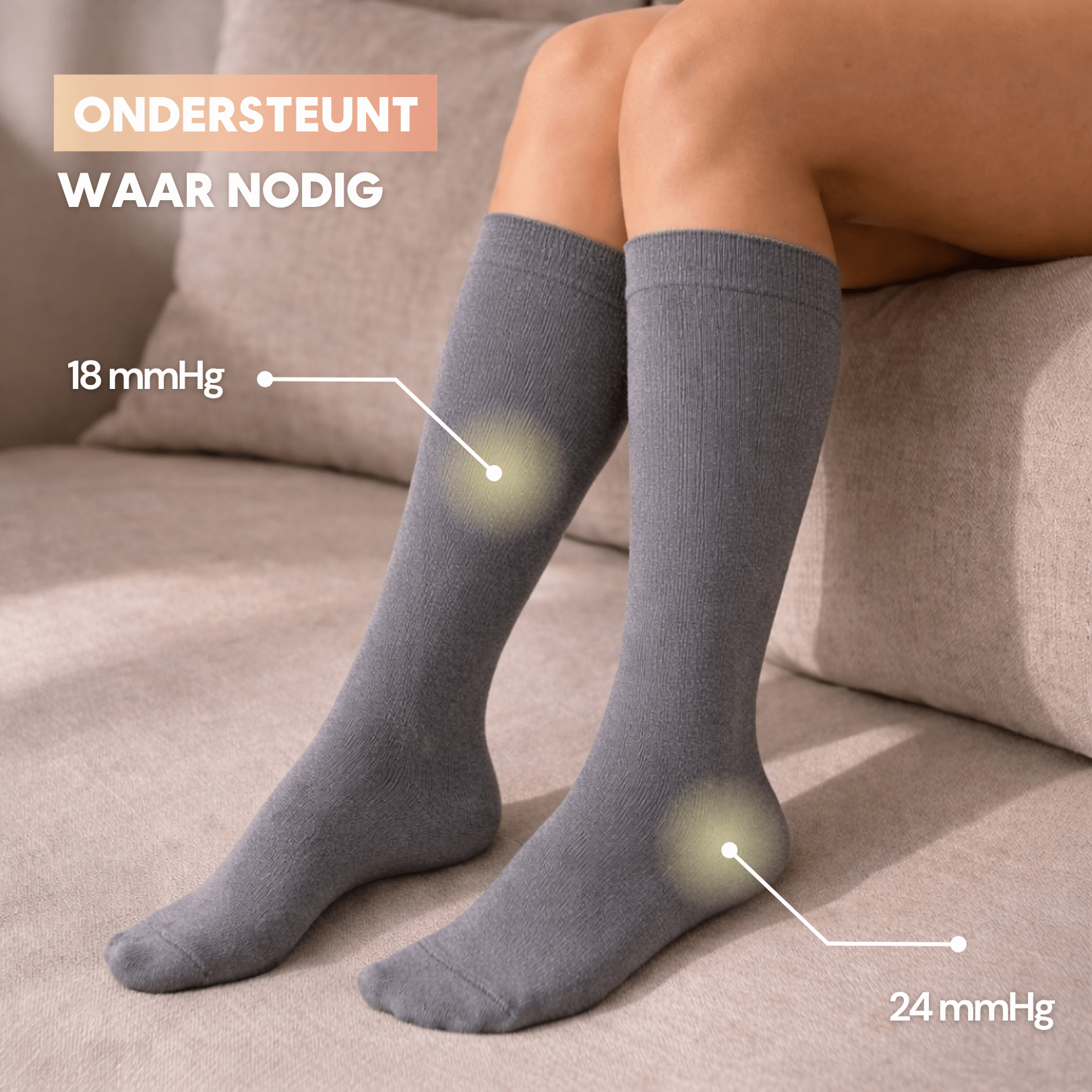 Swelly Comfort Sokken - Grijs - Swelly