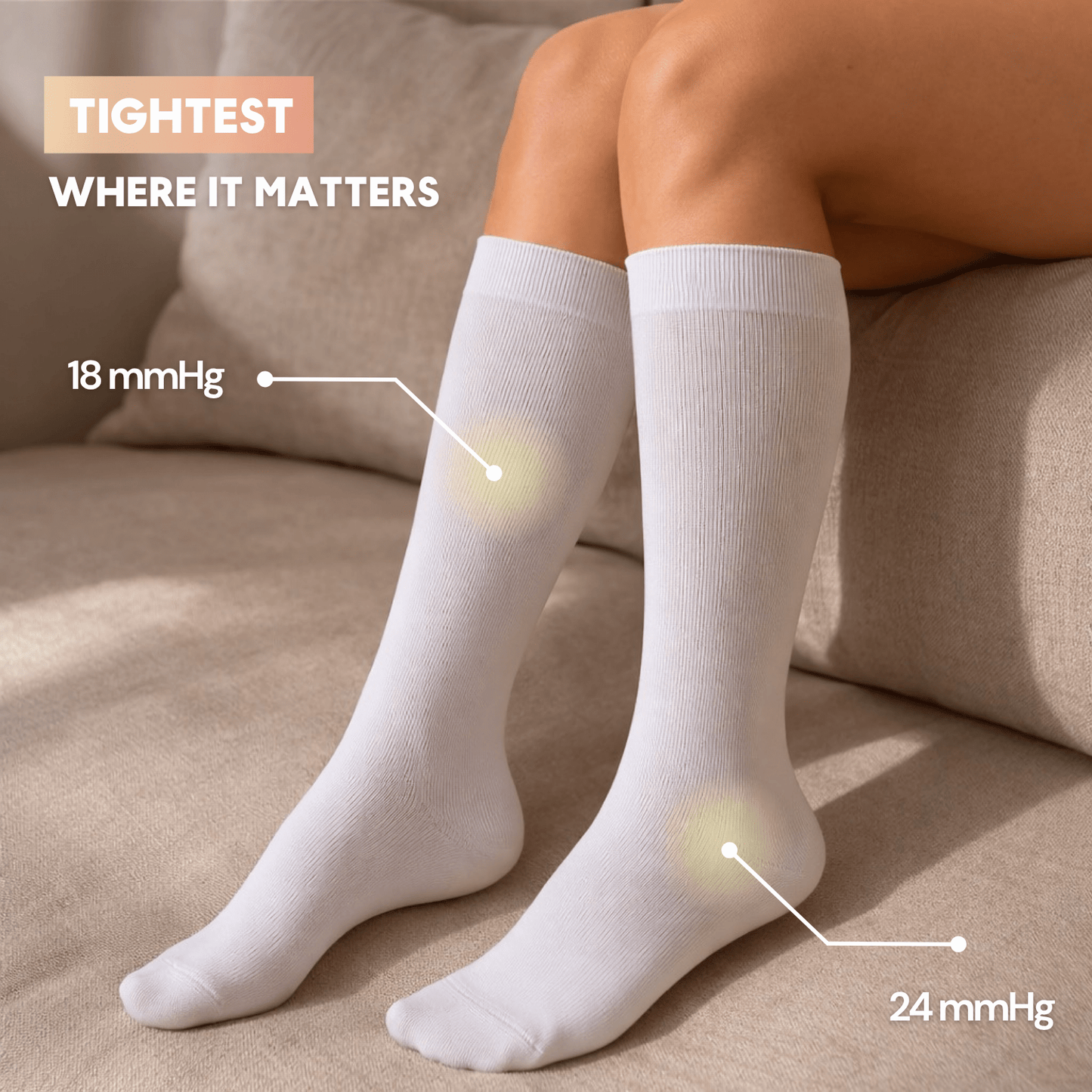 Swelly™ Pearl All - Day Compression Socks - Swelly