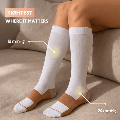 Swelly™ Ivory All - Day Compression Socks - Swelly