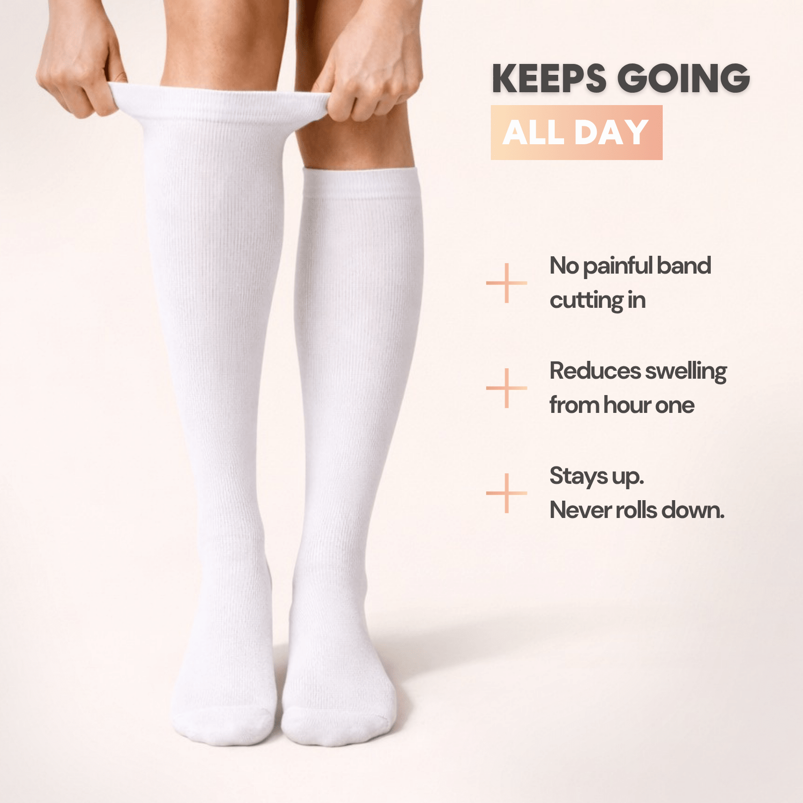 Swelly™ Pearl All - Day Compression Socks - Swelly