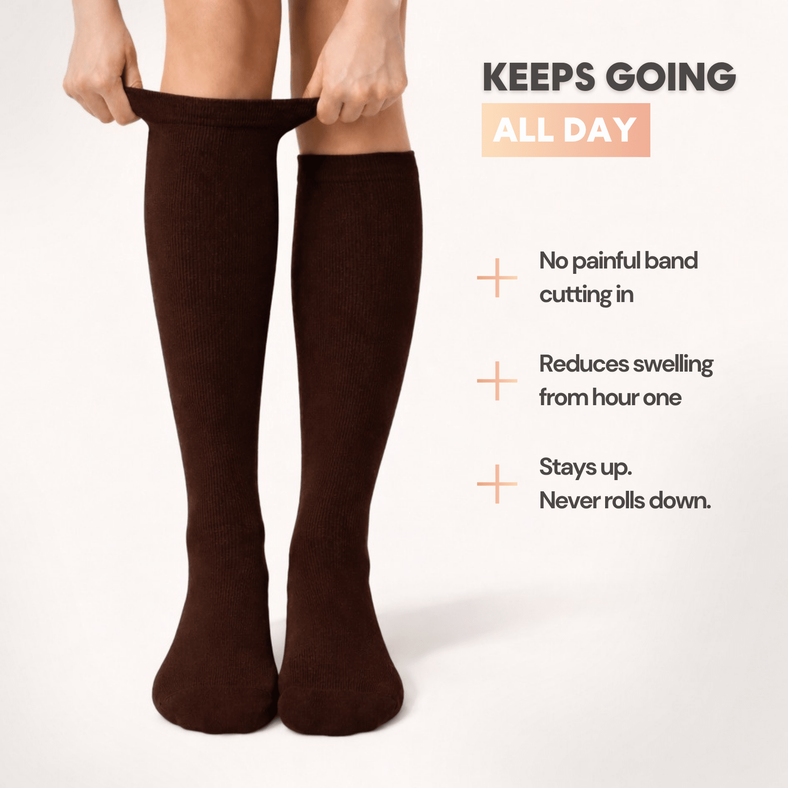 Swelly™ Mocha All - Day Compression Socks - Swelly