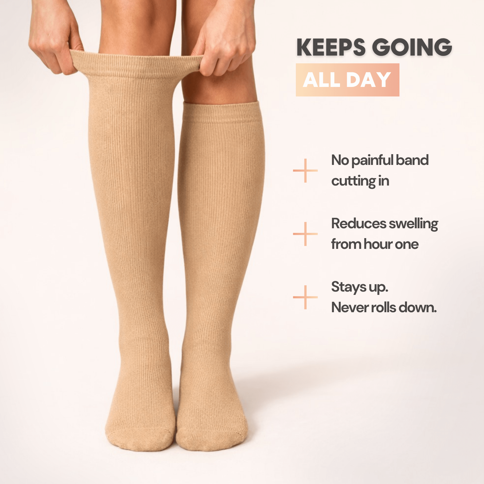 Swelly™ Sand All - Day Compression Socks - Swelly