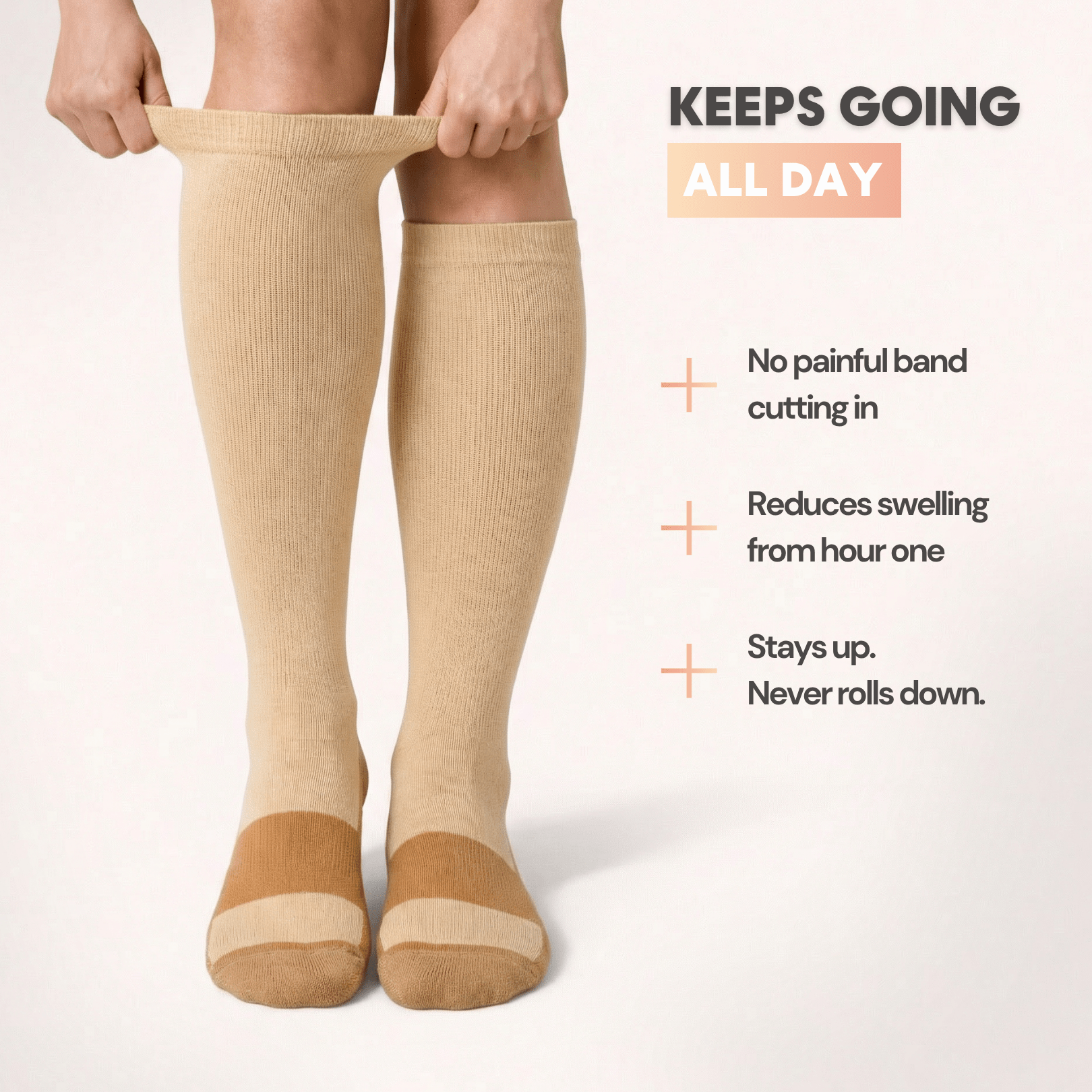 Swelly™ Nude All - Day Compression Socks - Swelly