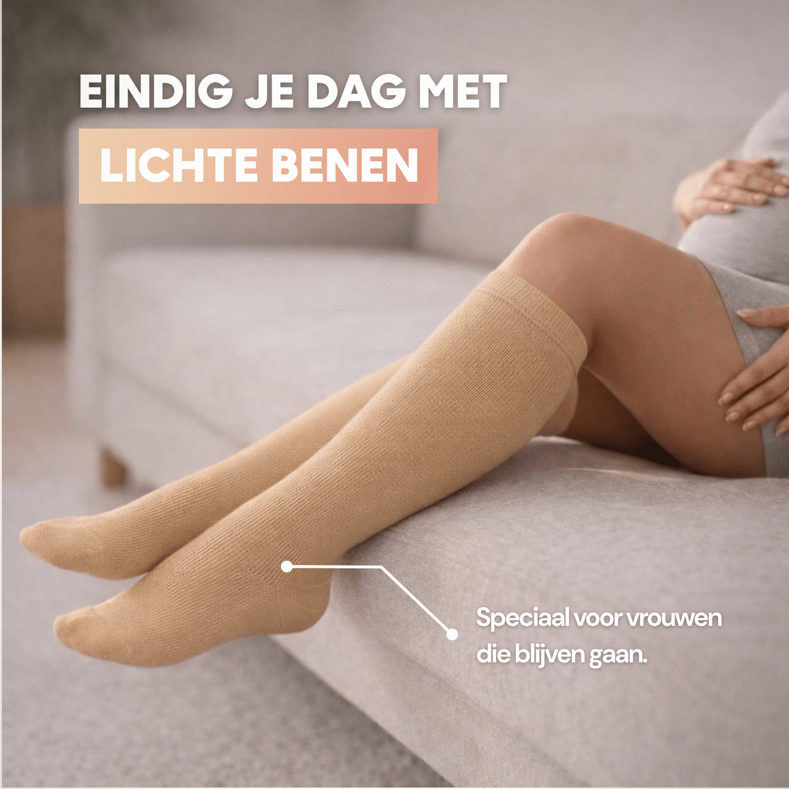 Swelly Comfort Sokken - Beige - Swelly