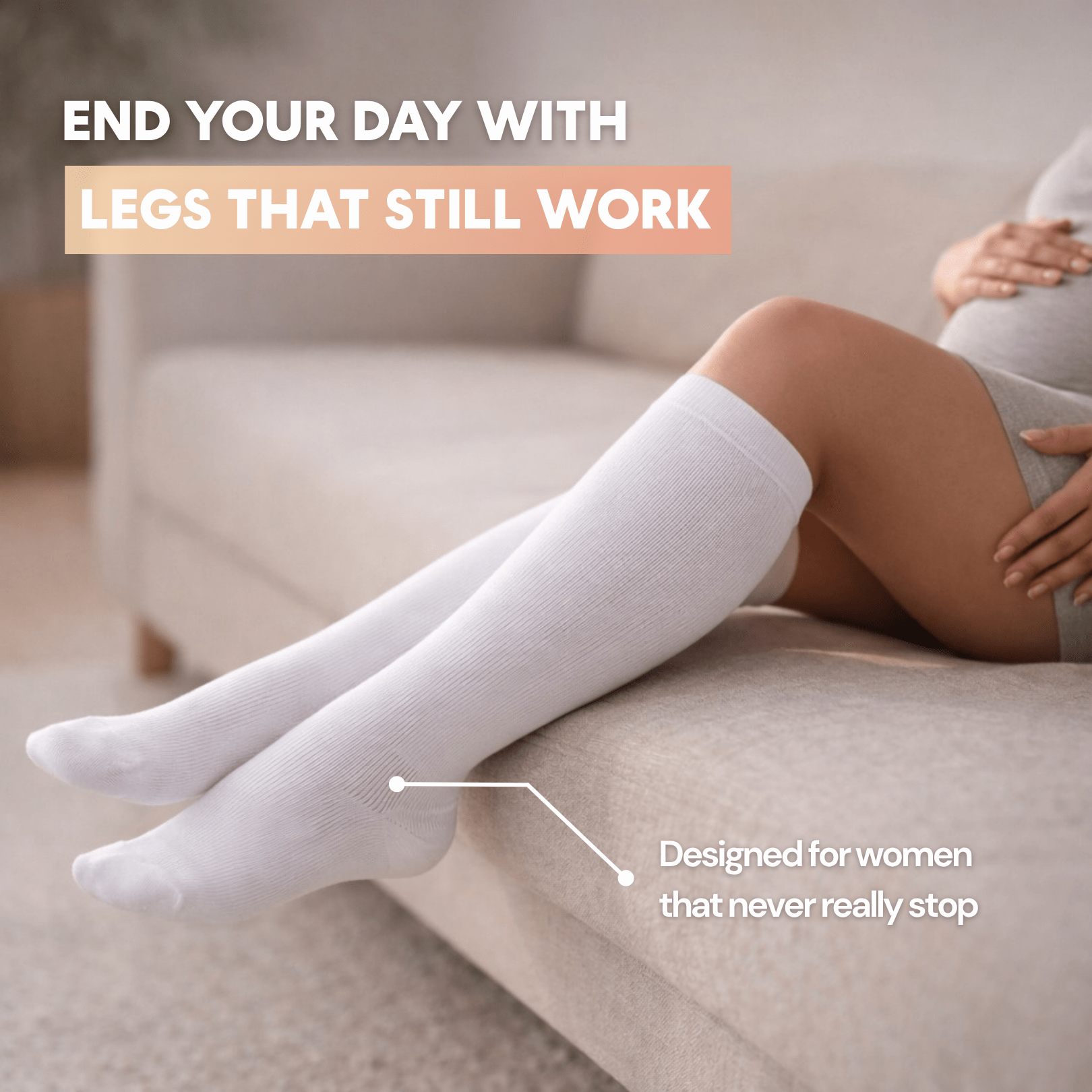 Swelly™ Pearl All - Day Compression Socks - Swelly