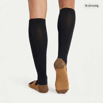 Women's Everyday Compression Knee High Socks - Midnight - Swelly