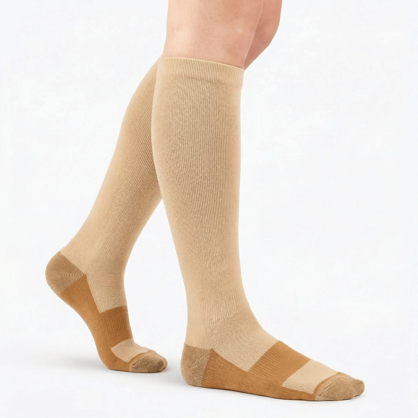Women's Everyday Compression Knee High Socks - Nude