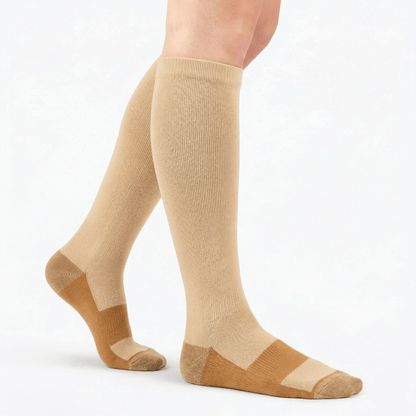 Women's Everyday Compression Knee High Socks - Nude